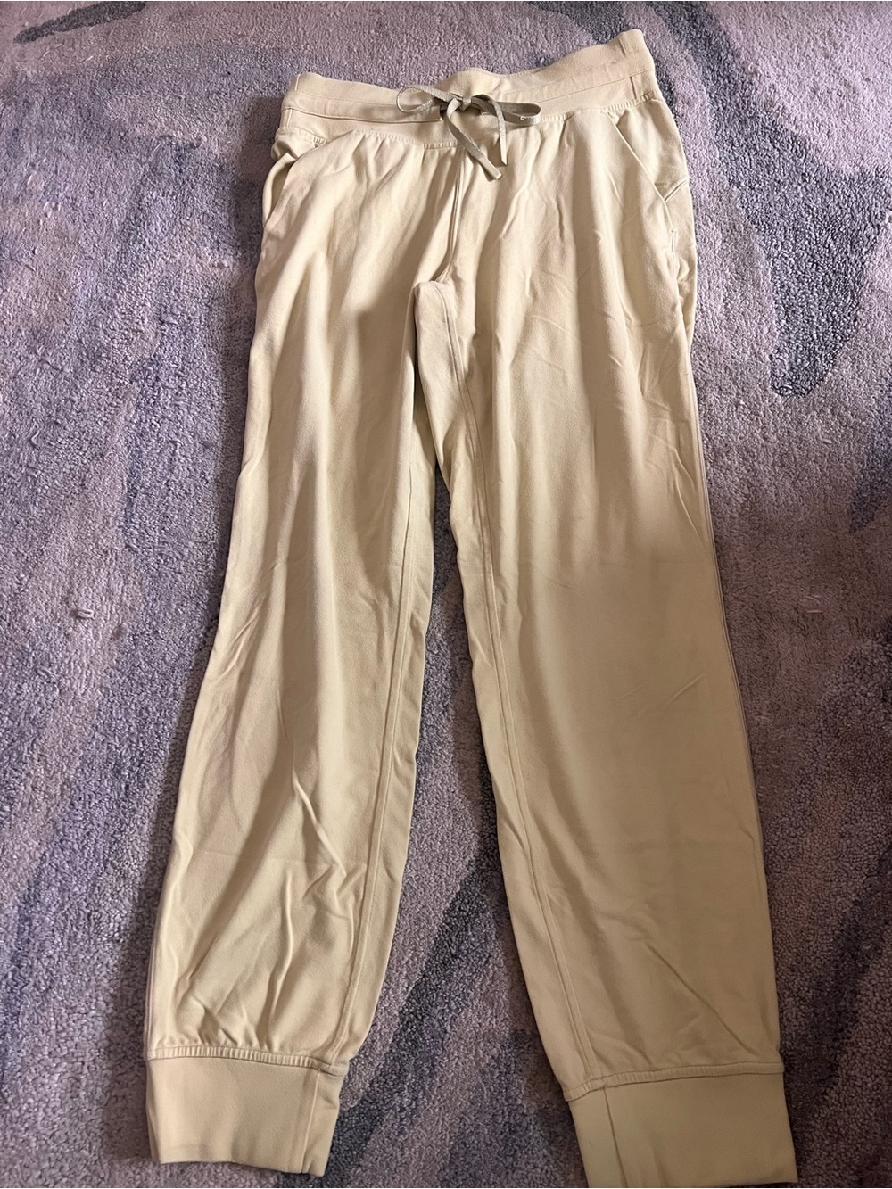 lululemon athletica Women's Light Cream Drawstring Jogger Pants